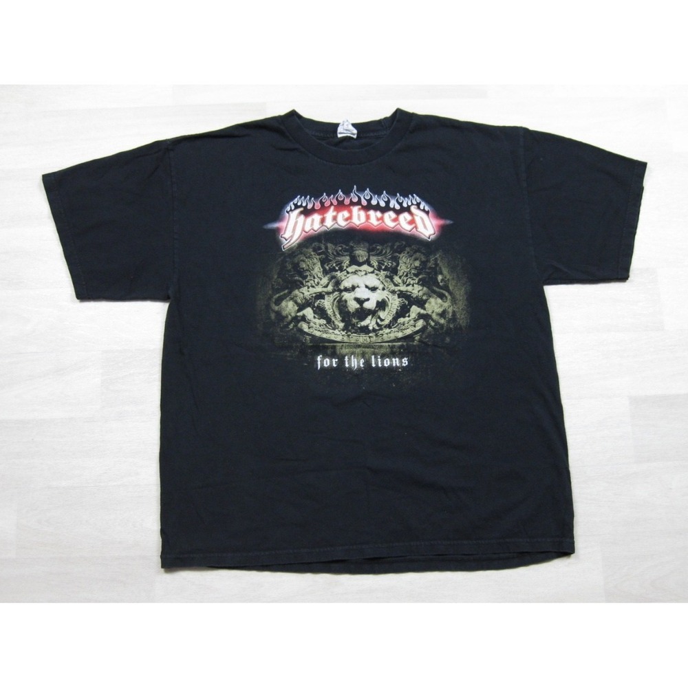 Y2K Hatebreed T-Shirt Men's (XL) For The Lions 2009 Tour Metalcore Punk
